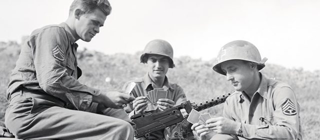 Soldiers Playing Cards
